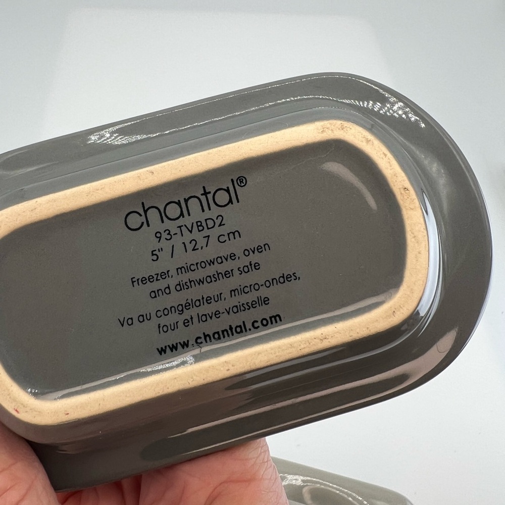 Chantal 5" Mini Butter Dish Fade Gray - Picture 6 of 8